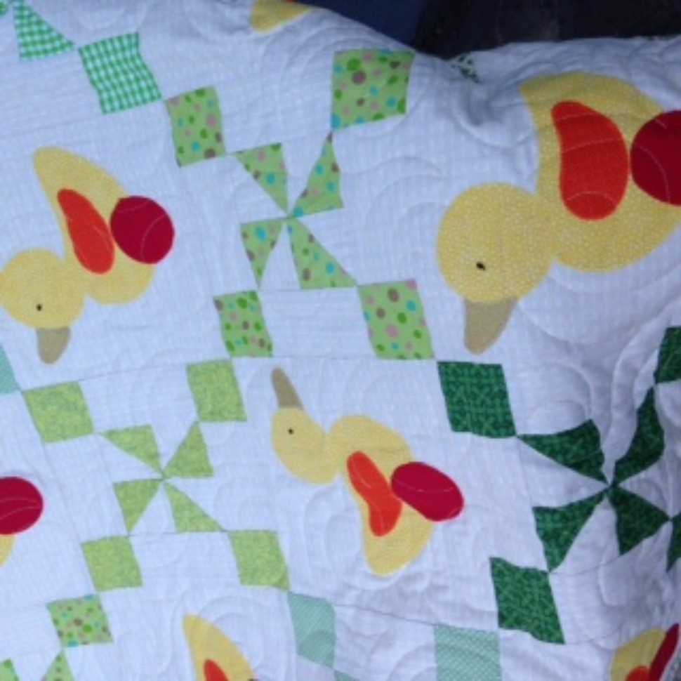 Just Ducky Baby Quilt Quiltsby me