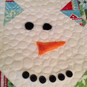 Snowman with Advent pocket addition