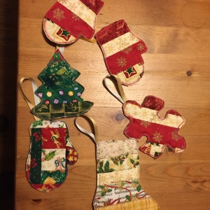 Patchwork Christmas Ornaments