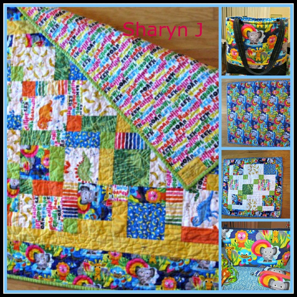 Jungle Theme Baby Quilt