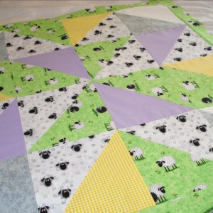 Counting sheep baby quilt