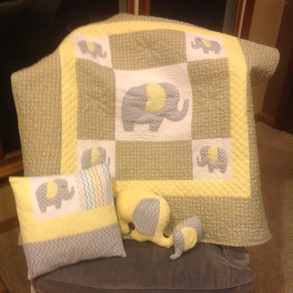 Elephant Baby Quilt