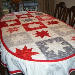 Wonky Star Christmas Tablecloth