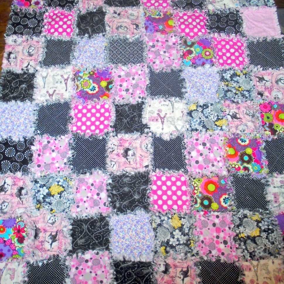 My first quilt a rag quilt