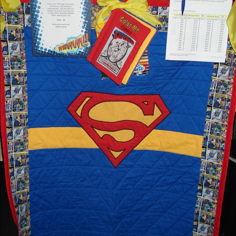 Superman Auction Quilt