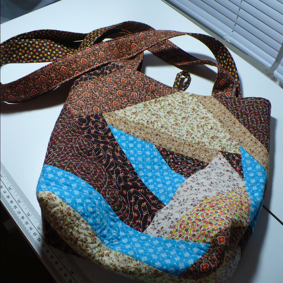 Bag Lady - Brown and Blue