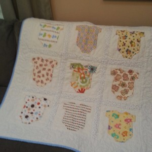 Onesie baby quilt