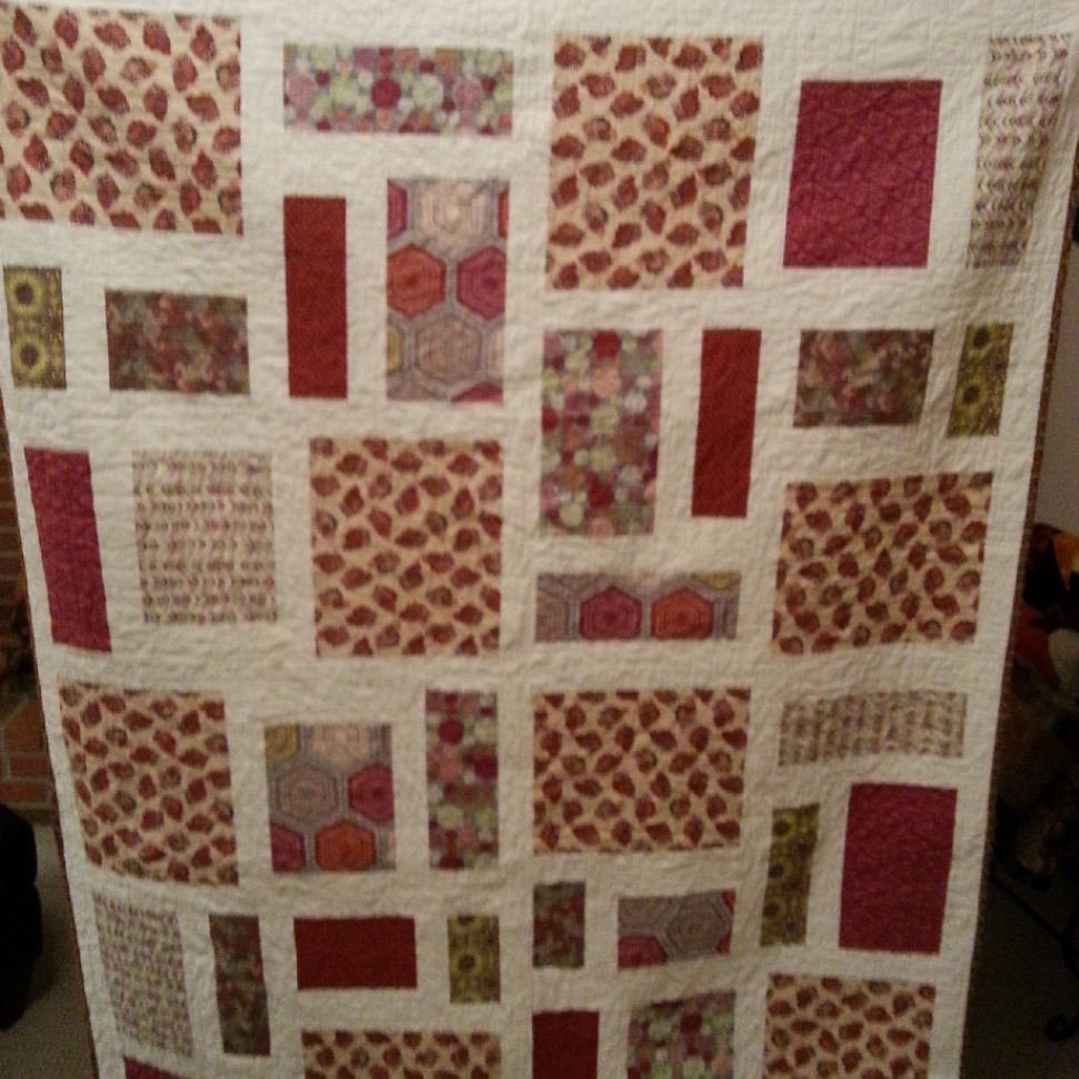 Modern owl quilt