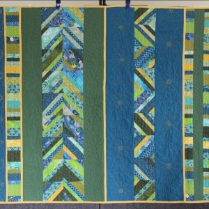 Teal and Green Quilt