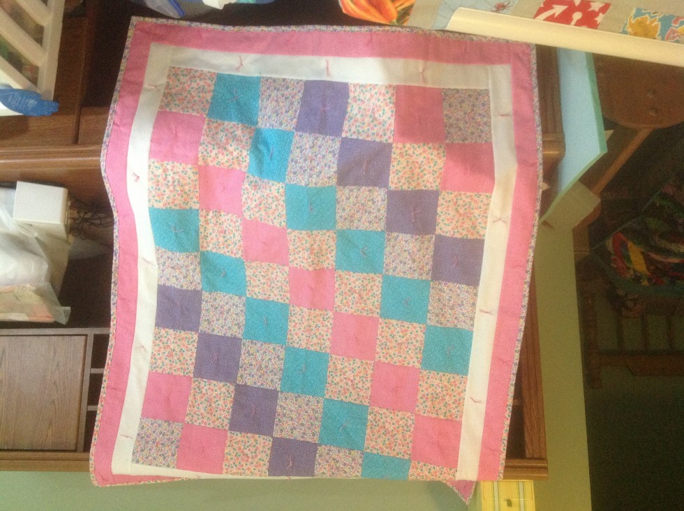 Simple baby quilt