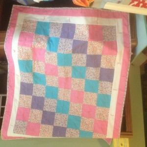 Simple baby quilt