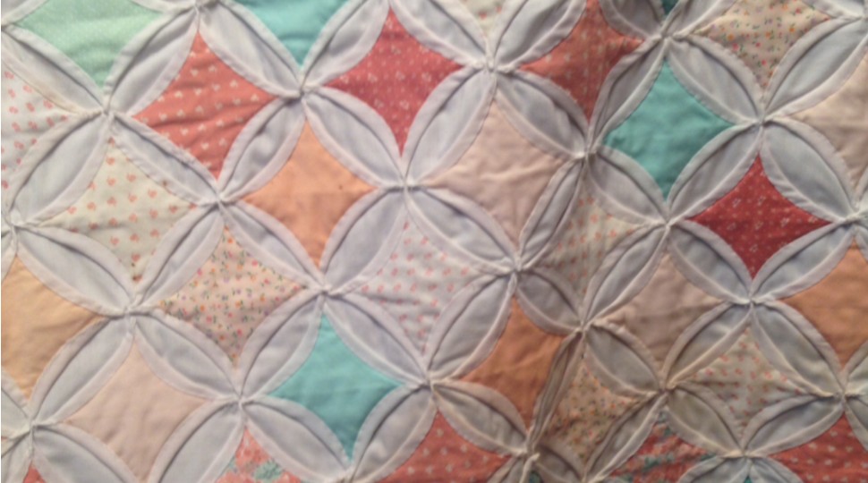 Cathedral window quilt 