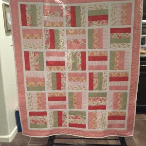 Rose's modern baby quilt