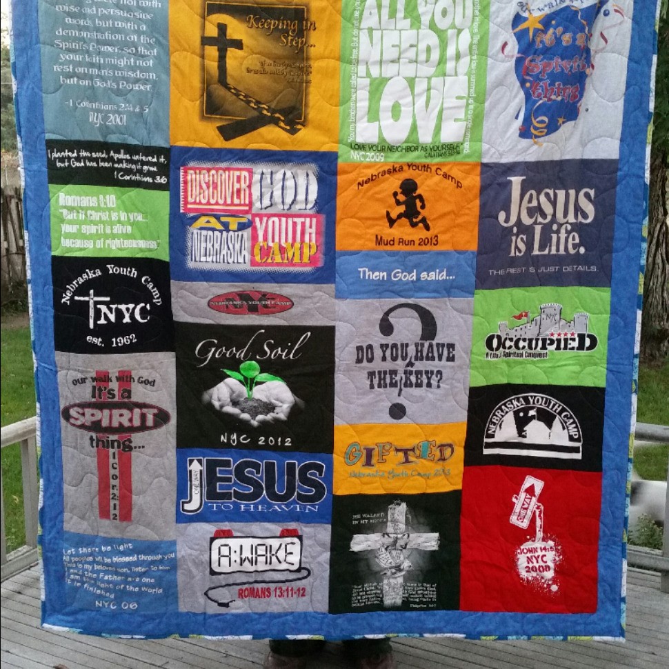 Nebraska Youth Camp 2015 T-Shirt Quilt