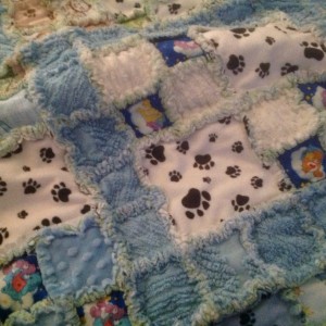 Baby boy rag quilt