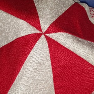 Red and white pinwheel