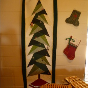 Christmas tree wall hanging