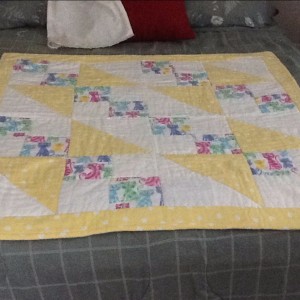Baby quilt for shower.