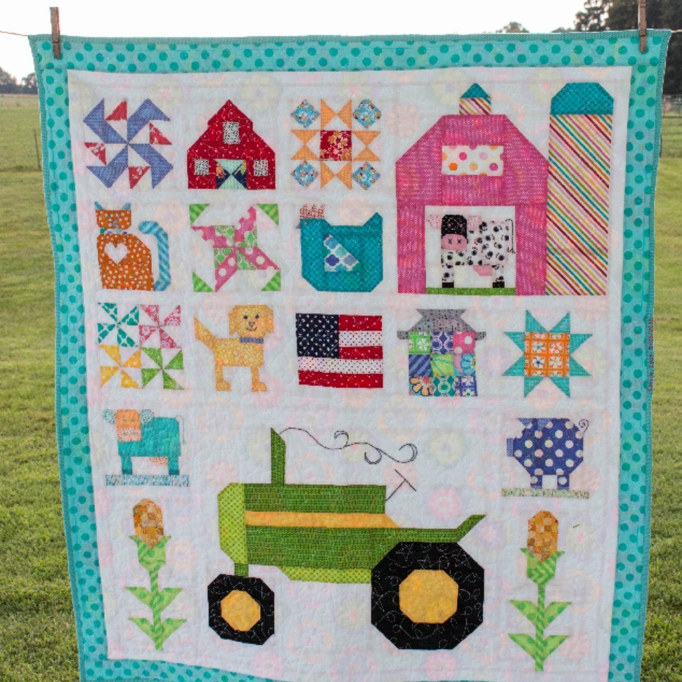 Baby Farm Girl Quilt Quiltsby me