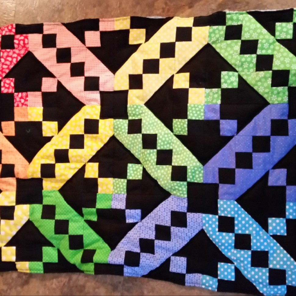 Jacob's ladder baby quilts 