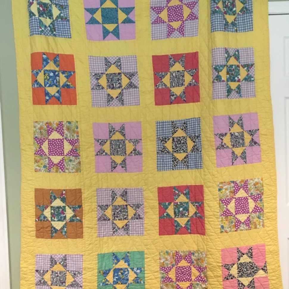 Graduation quilt FROM my Grandmother Esther