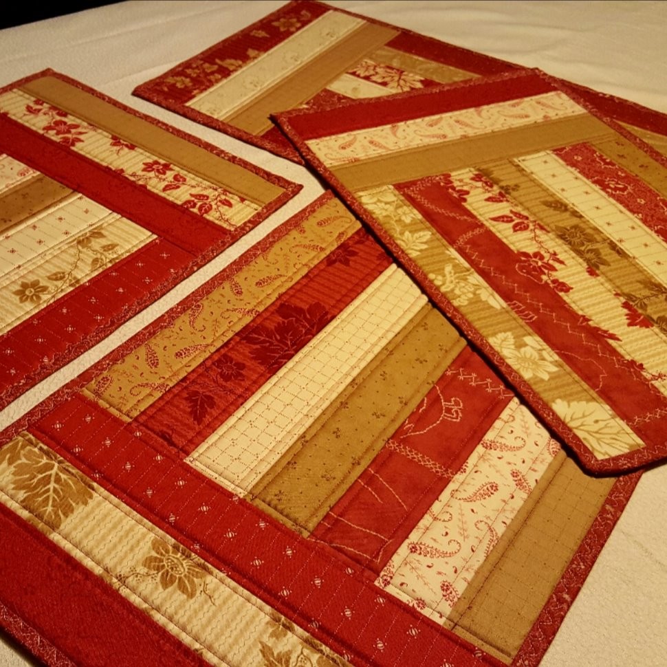 Crazy for Red Reversible Placemats