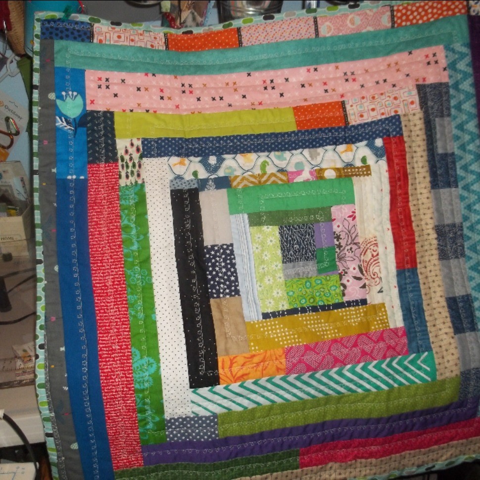 Another large log cabin quilt