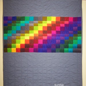 Sunrise Baby Quilt in Ombre