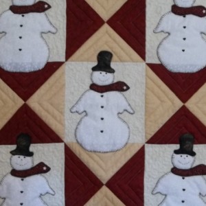 snowmen christmas quilt