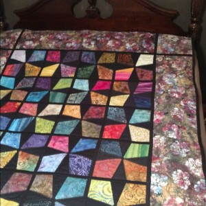 Periwinkle (Wacky Web) Butterfly Blossoms Quilt 