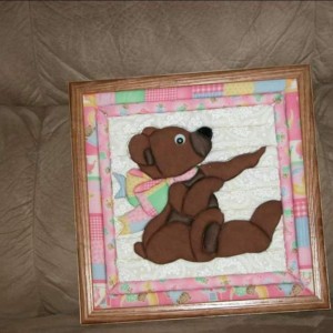 Quilted bear picture