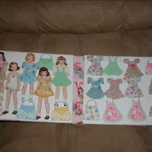 My portable fabric doll book
