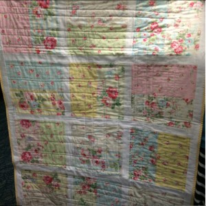 Isabel's Cottage Print Baby Quilt