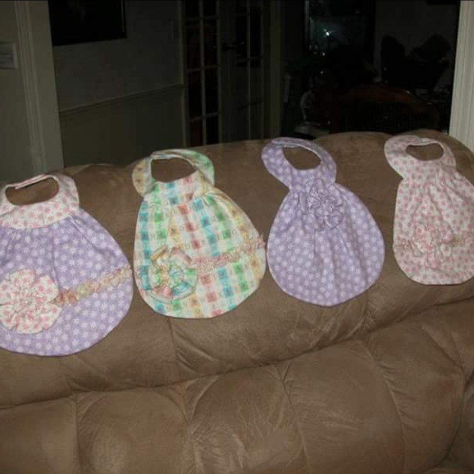 Baby girl baby bibs