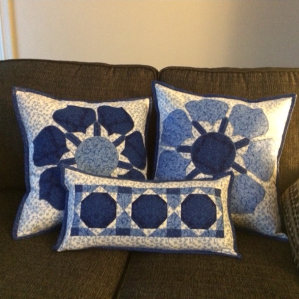 Made pillows to Match My next quilt Coming Soon!
