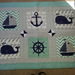 Nautical baby quilt
