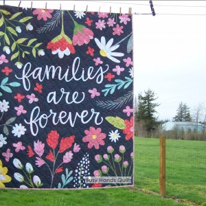 Families are Forever Lap Quilt