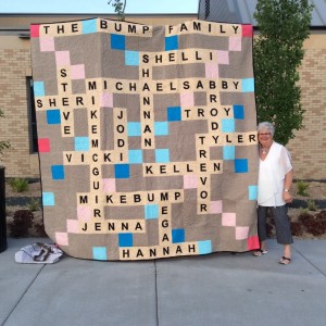 Family Scrabble quilt
