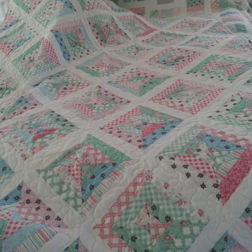 Scrappy Baby Quilts in Pink