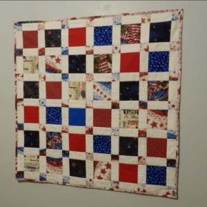 9 & 10 OF A 12 PATRIOTIC WALL HANGING PROJECT