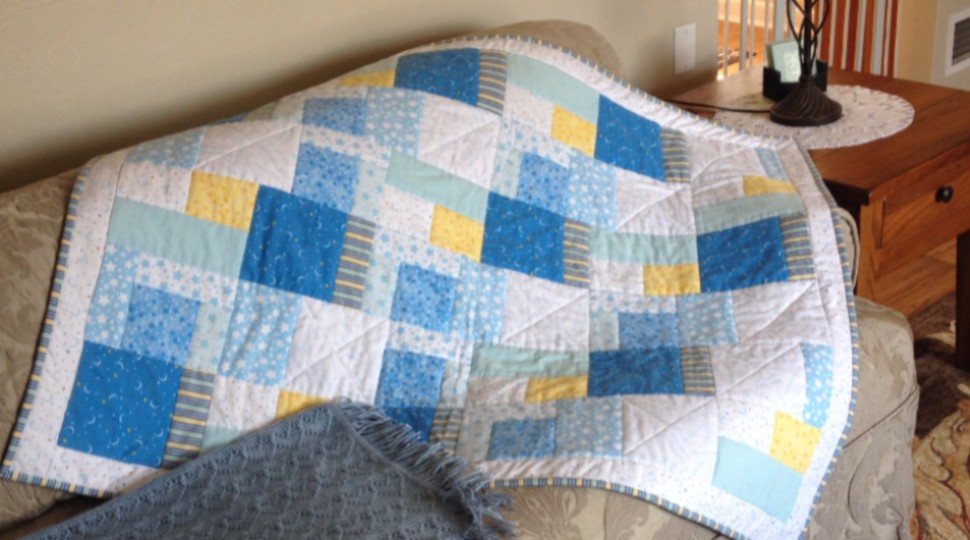 flannel baby quilt