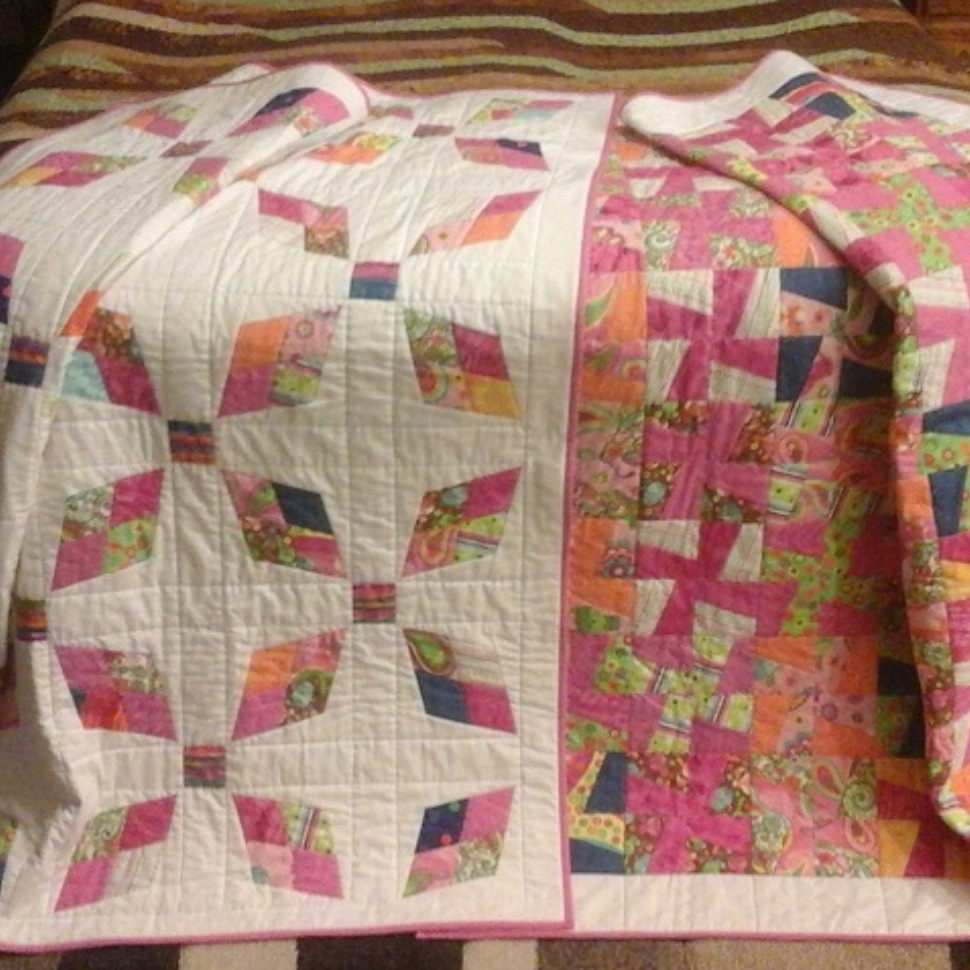 Twin quilts from Ugly Jelly Rolls