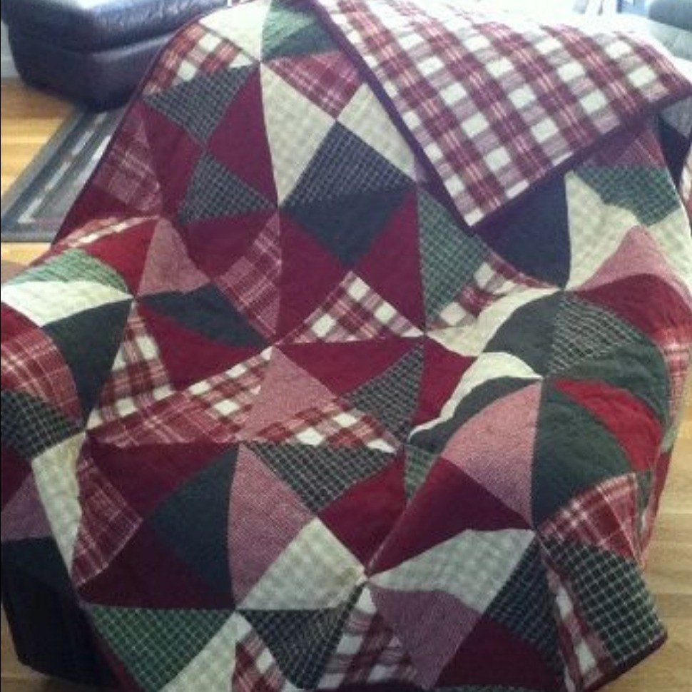 Flannel quilt for hubby