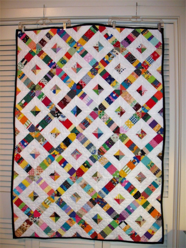 Strips and Strings-Crosswalk Quilt