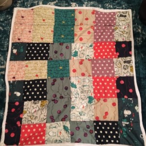 Imogen's first quilt 2017