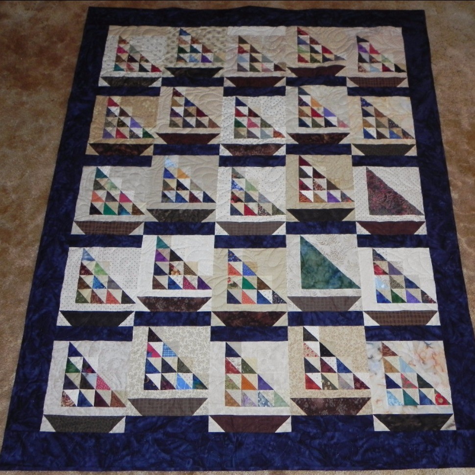 Dad's Sailboat Quilt