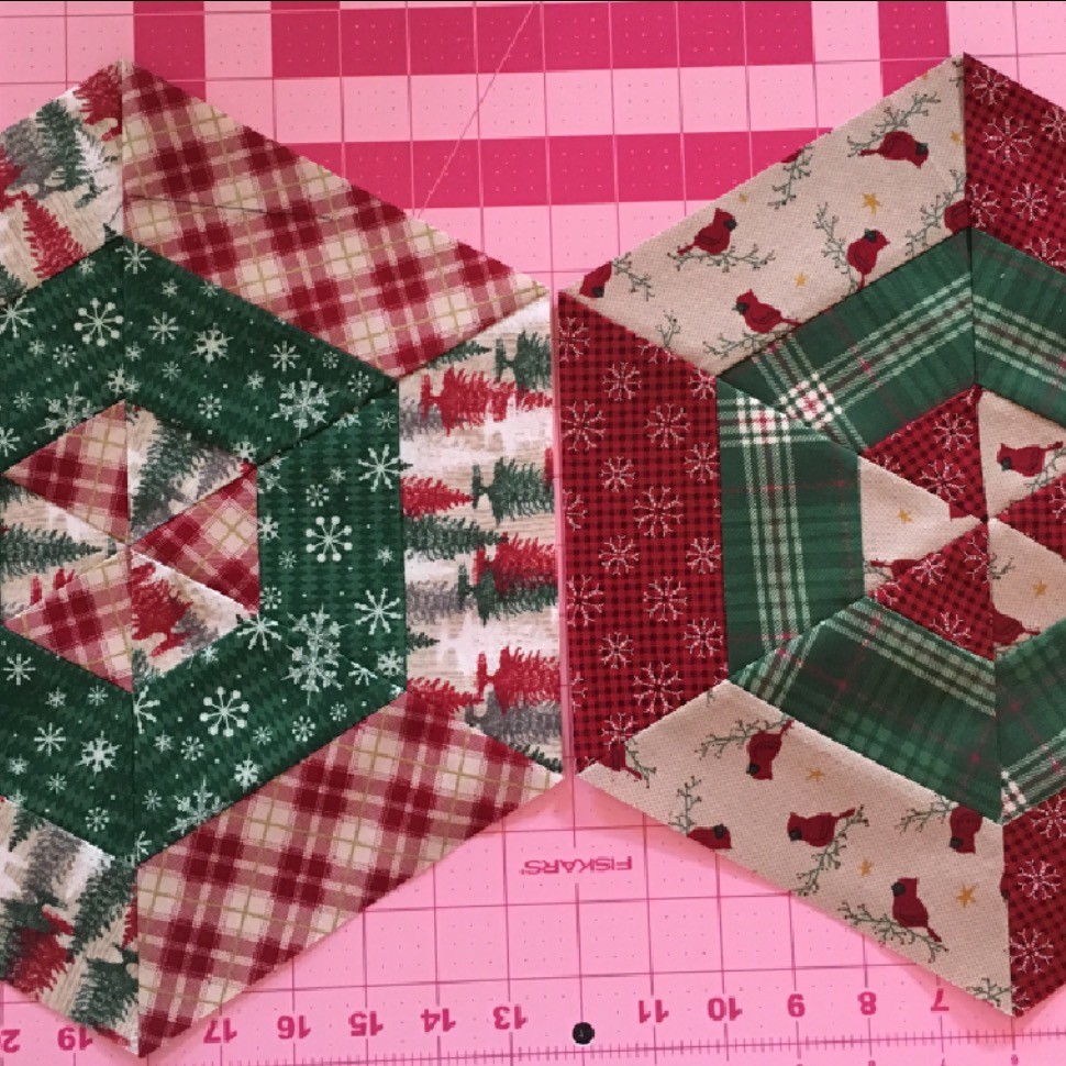 Hexagon Placemats for Christmas 