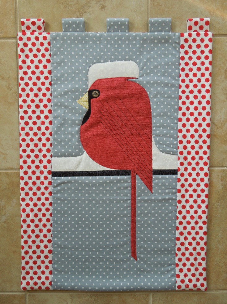 A Christmas Cardinal inspired by Charley Harper