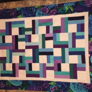 2 step quilt blues and purples 