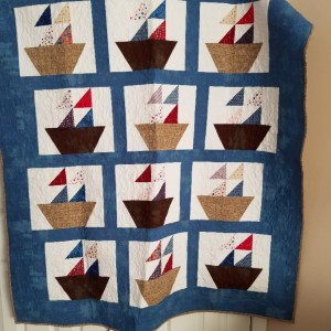 Sailing II:  Baby Luke's quilt